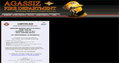 Desktop Screenshot of agassizfire.com