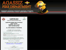 Tablet Screenshot of agassizfire.com